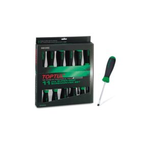 OBENG SUPER-GRIP SCREWDRIVER SET 11 PCS TOPTUL GAAE1101-0