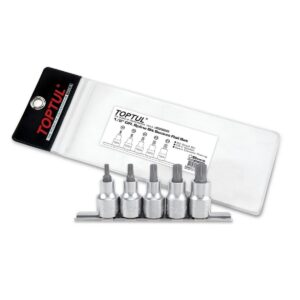 KUNCI 1/2inDR STAR BIT SOCKET RAIL SET 10pcs TOPTUL GAAG1006-0