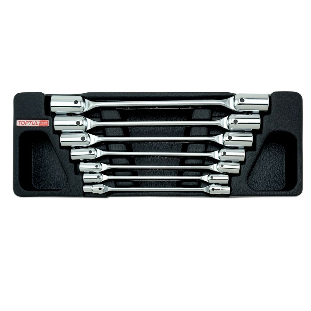 KUNCI SOCK 7pcs DOUBLE END SWIVEL SOCKET WRENCH SET TOPTUL GAAT0702-0