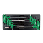 KUNCI L 8pcs L TYPE TWO WAY BALL POINT HEX KEY WRENCH SET TOPTUL GAAT0803-0