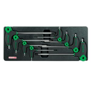 KUNCI L 8pcs L TYPE TWO WAY STAR & TAMPERPROOF KEY WRENCH SET TOPTUL GAAT0812-0