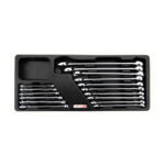 KUNCI 16pcs 15deg STANDARD COMBINATION WRENCH SET TOPTUL GAAT1602-0