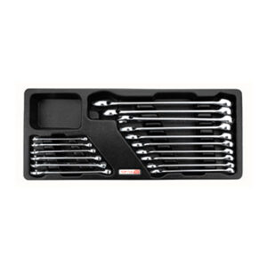 KUNCI 16pcs 15deg STANDARD COMBINATION WRENCH SET TOPTUL GAAT1602-0