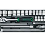Kunci Sock DR.12PT Flank Socket Set 1/2" 24 Pcs Toptul GCAT2404-0