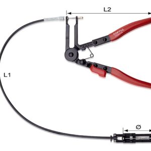 Tang Flexible Hose Clamp Pliers 630mm Toptul JDAM0163-0