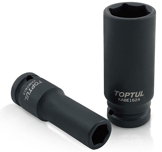 kunci Sock 1/2" DR. 6PT Flank Deep Impact Sockets 8mm TOPTUL KABE1608-0