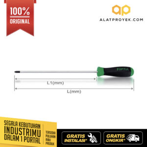 Obeng Extra Long Phillips Anti-Slip Screwdrivers PH2 Toptul FBCB0225-0