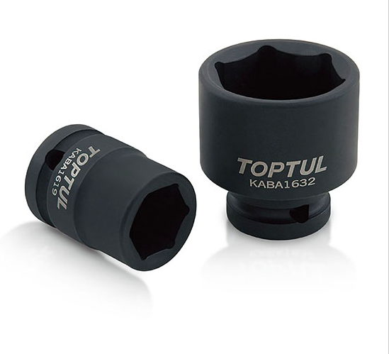 Kunci Sock Flank Impact Sockets 1/2" DR. 6PT 9mm Toptul KABA1609-0
