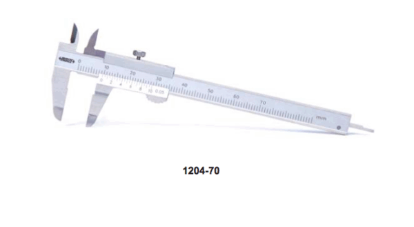 Jangka Sorong 0-70mm x 0.05mm Mini Vernier Caliper Insize 1204-70-0
