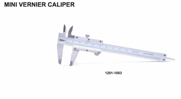 Jangka Sorong 0-100mm x 0.05mm Mini Vernier Caliper Insize 1203-1003-0