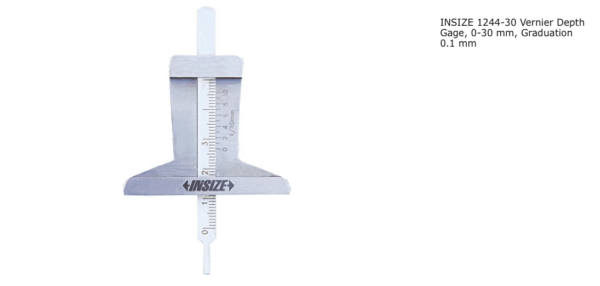 Jangka Sorong Vernier Depth Gage 0-30mm Insize 1244-30-0