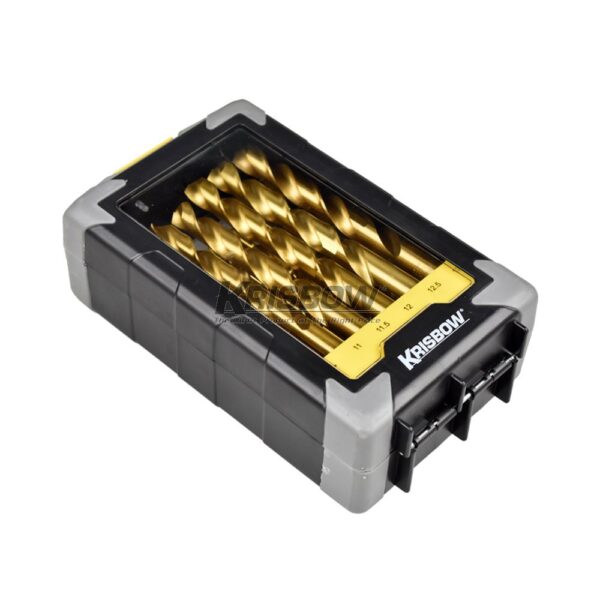 HSS Twist Drill Bits Set 1-13MM 25PC Krisbow 10085033-26128