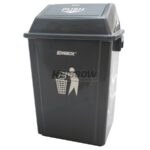 Tempat Sampah Dust Bin Grey 40L And Push Cover Krisbow 10091941-0