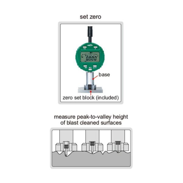Digital Surface Profile Gage 0-12.7mm/0-0.5" Insize 2843-10-24778
