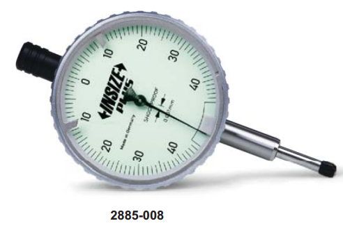 One Revolution Precision Dial Indicator (Lug Back) 0.08mm Insize 2885-008-0