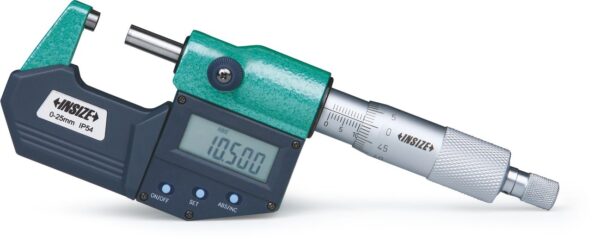 Digital Outside Micrometer (Without Data Output, Friction Thimble) 0-25mm/0-1" Insize 3108-25FA-0