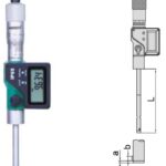 Digital Three Points Internal Micrometer (with setting ring) 10-12mm/0.39-0.47" Insize 3127-12-0
