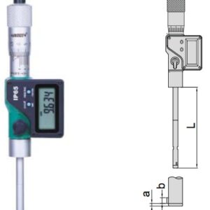 Digital Three Points Internal Micrometer (with setting ring) 10-12mm/0.39-0.47" Insize 3127-12-0