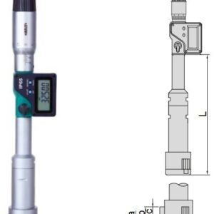 Digital Three Points Internal Micrometer (with setting ring) 20-25mm/0.79-0.98" Insize 3127-25-0