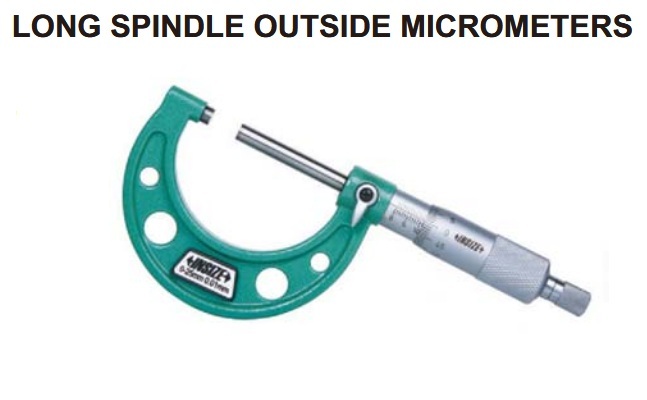 Long Spindle Outside Micrometer 25-50mm Insize 3209-50-0