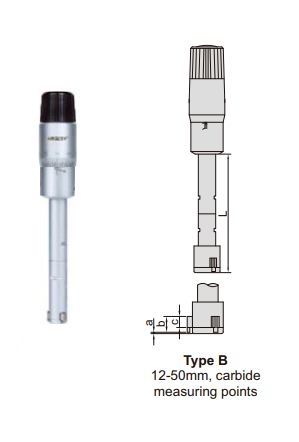 Three Points Internal Micrometer (with setting ring) 20-25mm Insize 3227-25-0