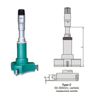Three Points Internal Micrometer (without setting ring) 225-250mm Insize 3227-250-0