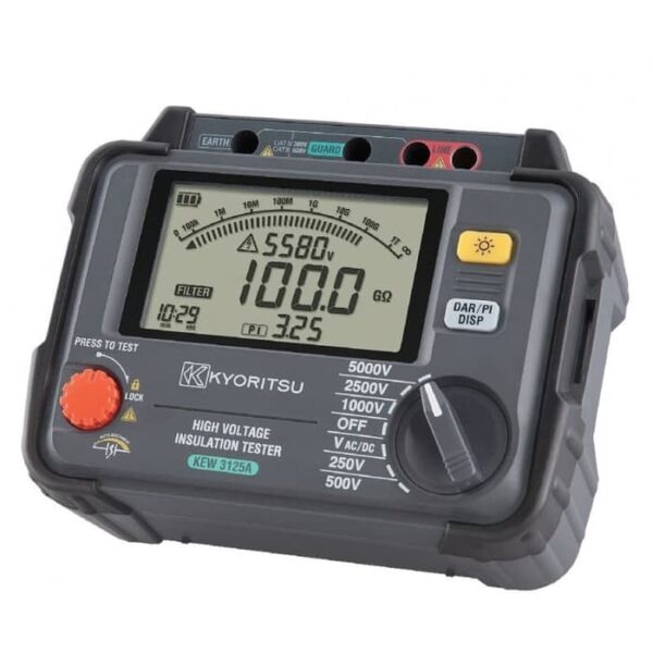 DIGITAL HIGH VOLTAGE INSULATION TESTER 5000V KYORITSU 3125A-0
