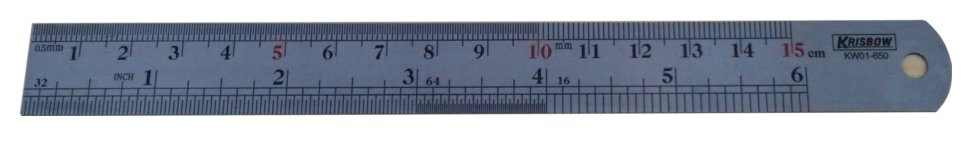 Penggaris Steel Rule 6INC/150MM Krisbow KW0100650-0