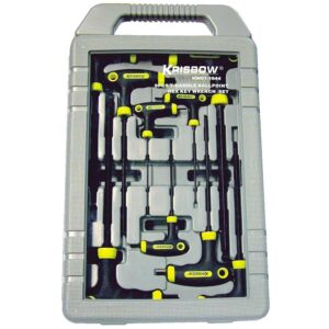 KUNCI L BALLPOINT HEX KEY T HANDLE 2-10MM 9PCS KRISBOW KW0101644-0