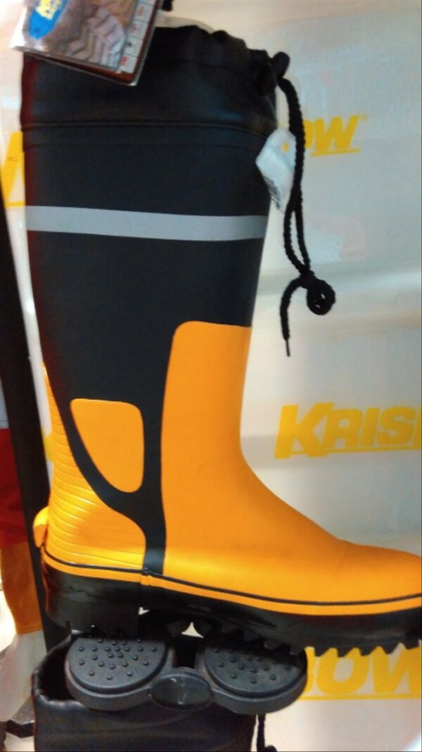 Sepatu Safety Boots Rubber (M/39-40) Orange Krisbow KW1000434-26183