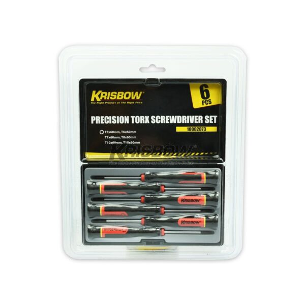 Obeng Torx Presicion Screwdriver Set 6 Pcs Krisbow 10002073-27178