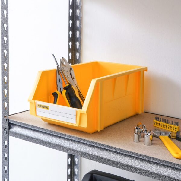 Storage Bin 200X340X155MM Yellow Krisbow 10011443-39917
