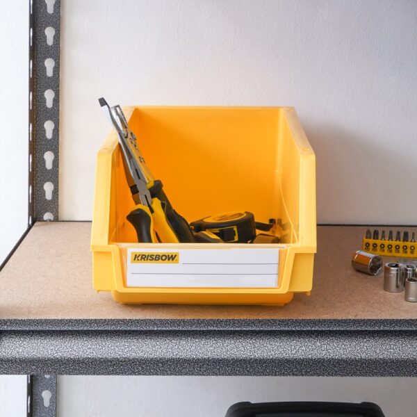 Storage Bin 200X340X155MM Yellow Krisbow 10011443-39916