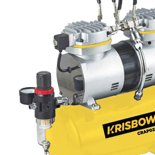 Kompresor Airbrush Compressor Twin Cylinder Krisbow 10080977-39487