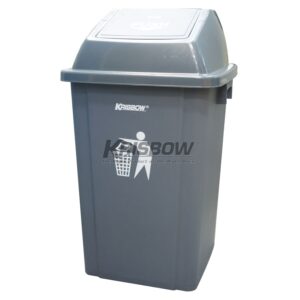 Tempat Sampah Dust Bin Grey And Push Cover 60 L Krisbow 10091944-0