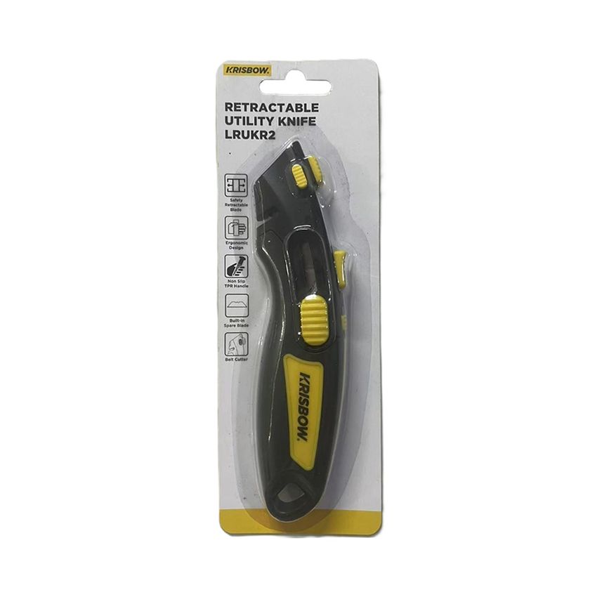 Pisau Retractable Utility Knife Krisbow 10644769