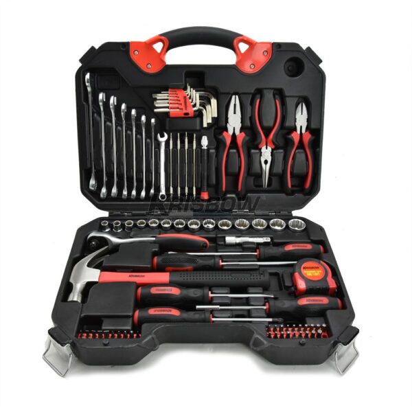 Mechanical Tool Set 78 Pcs Black Krisbow 240786-26662