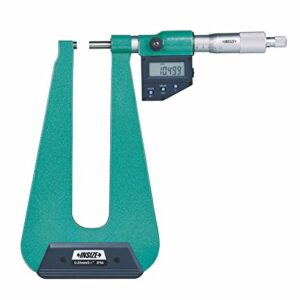 Mikrometer Digital Sheet Metal Micrometer (flat-spherical tips, throat depth 155mm) 0-25mm/0-1" Insize 3539-253FA-0