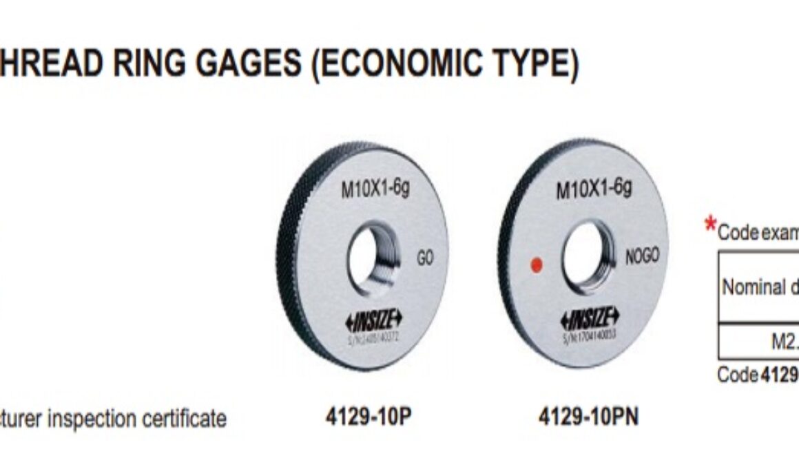 Kaliber Fine Thread Ring Gage, 6g, No Go, ISO 1502 M16x0.5 Insize 4129-16GN