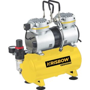Kompresor Airbrush Compressor Twin Cylinder Krisbow 10080977-0