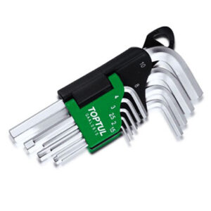 Kunci L Hex Key Short Type Wrench Set 9pcs Toptul GAAL0910-0