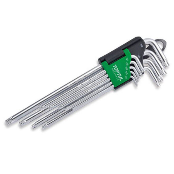 Kunci L Star Tamperproof Key Extra Long Type Wrench Set 9pcs Toptul GAAL0915-34649