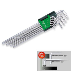 Kunci L Star Key Extra Long Type Wrench Set 9pcs Toptul GAAL0923-0