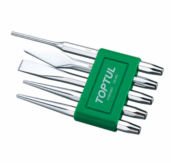 Mata Pahat Chisel Punch Set 5 Pcs Toptul GAAV0501-0
