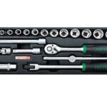 Flank Socket Set 12PT 3/8" 20Pcs Toptul GCAT2001-0