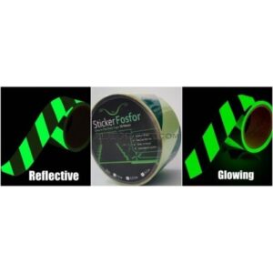 Sticker Fosfor Bercahaya Glow Tape Diagonal 5cmx10m-0