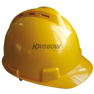 Helm Helmet Front Brim Vented Yellow Krisbow KW1000442-0