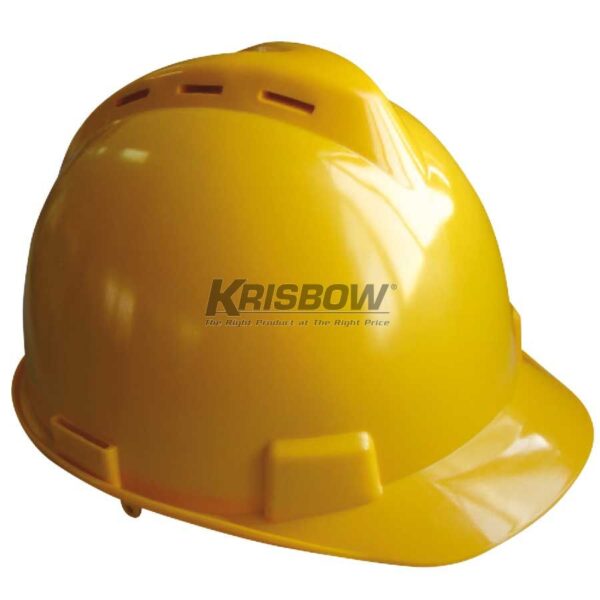 Helm Helmet Front Brim Vented Yellow Krisbow KW1000442-26302