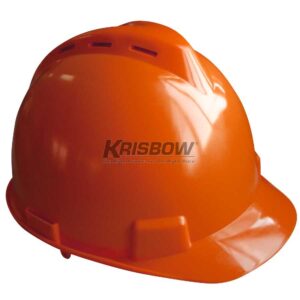 Helm Helmet Front Brim Vented Orange Krisbow KW1000754-0