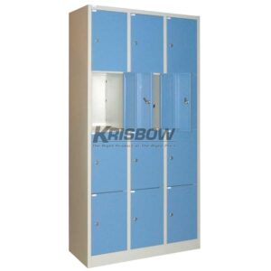 Lemari Locker 12 Doors Blue Krisbow KW1700203-0